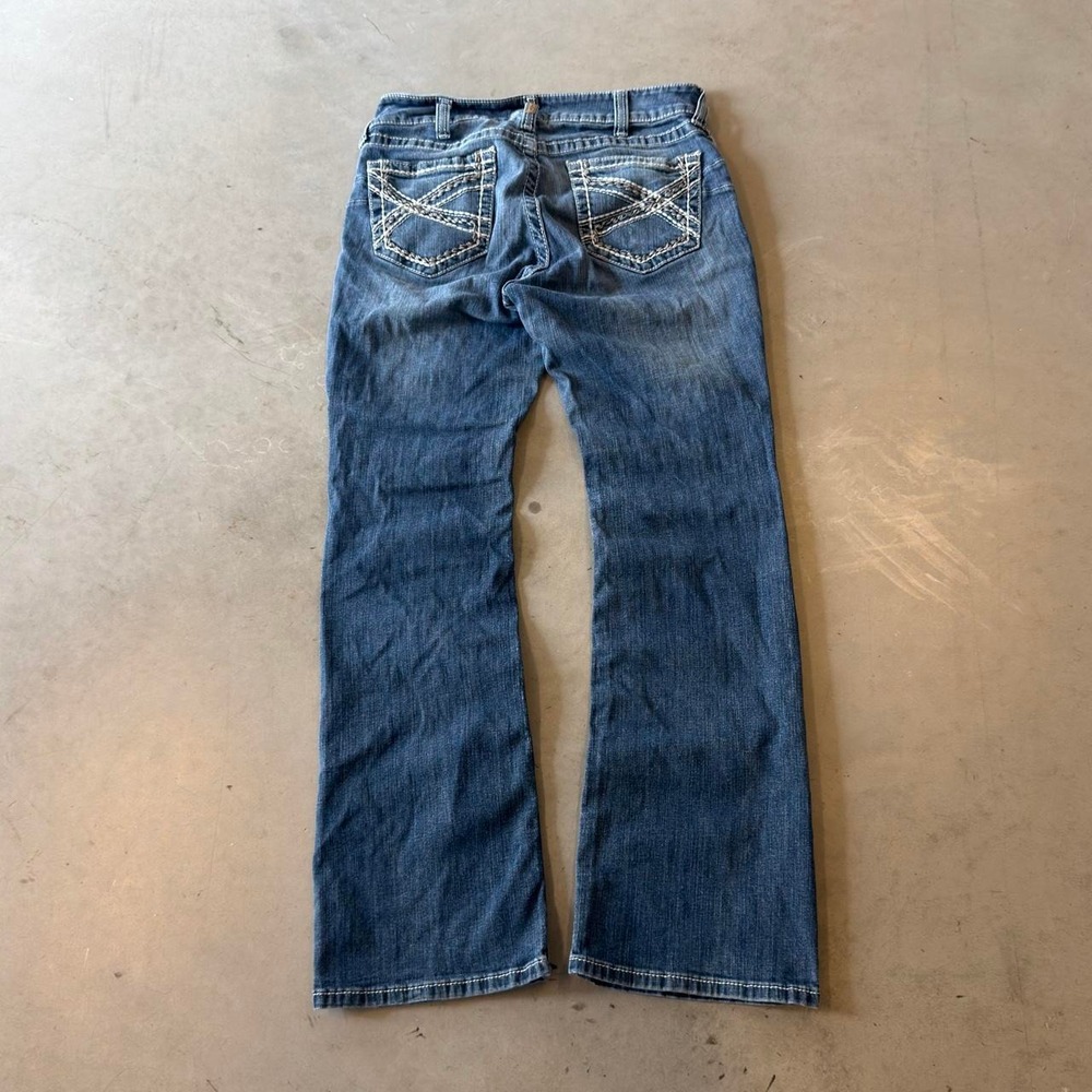 Ariat women's mid rise dark Wash bootcut jeans - Picture 4 of 6